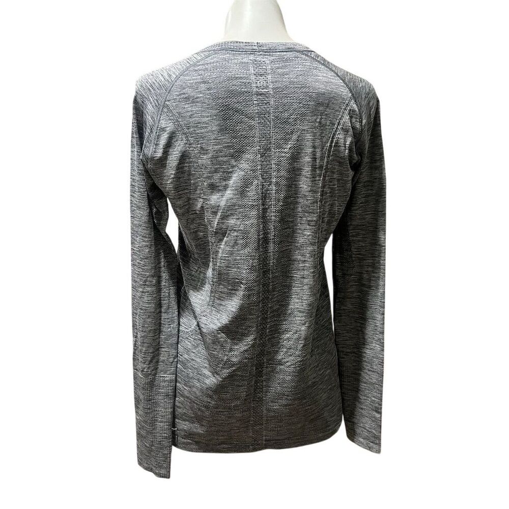 Lululemon Women's Gray Long Sleeve Activewear Top Size 12 - Picture 2 of 8